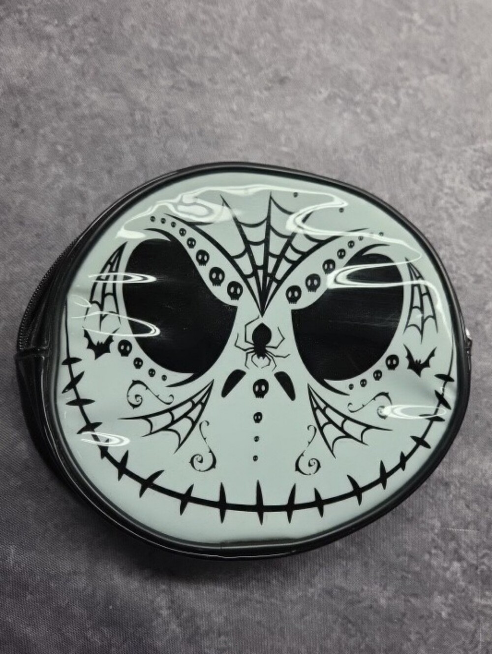 Jack Skellington makeup bag Hot Topic 6.5 Round